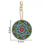 Mandala mintás gyémántszemmel kirakható kulcstartók