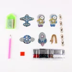 Asztronauta gyémántszemes kirakó kulcstartók 