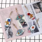 Asztronauta gyémántszemes kirakó kulcstartók 