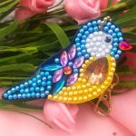 Madaras gyémántszemes kulcstartó kirakó készlet