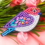 Madaras gyémántszemes kulcstartó kirakó készlet