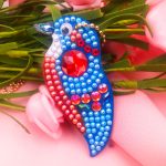 Madaras gyémántszemes kulcstartó kirakó készlet