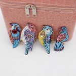 Madaras gyémántszemes kulcstartó kirakó készlet