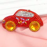 Kis autós kulcstartó gyémántszemes kirakó