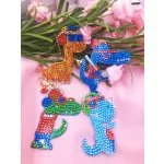 Party Dínók gyémántszemmel kirakható kulcstartók