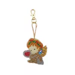 Angyalkás gyémántszemes kirakó kulcstartók 