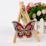 Pillangók gyémántszemmel kirakható kulcstartók