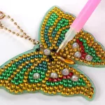 Pillangók gyémántszemmel kirakható kulcstartók