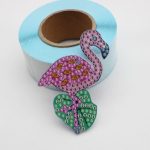 Flamingós gyémántszemes kulcstartó kirakó készlet