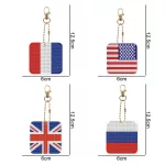 Amerika színei gyémántszemmel kirakható kulcstartók