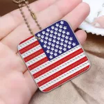 Amerika színei gyémántszemmel kirakható kulcstartók