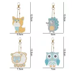 Kedvenc Állataink gyémántszemmel kirakható kulcstartók