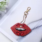 Fagyi süti rúzs gyémántszemmel kirakható kulcstartók