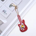 Nagy cica fejes kulcstartó