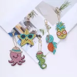 Tengerparti figurák gyémántszemmel kirakható kulcstartók