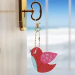 Népművészeti madarak gyémántszemmel kirakható kulcstartók