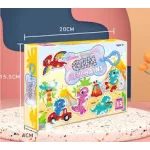 Dínós Gyémántszemmel kirakható kulcstartó szett gyerekeknek 