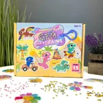 Dínós Gyémántszemmel kirakható kulcstartó szett gyerekeknek 