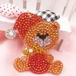 Mikulás Hóember Ünnepi gyémántszemes kirakó kulcstartók 