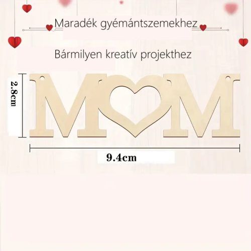 Fa Alap Kreatív Alkotáshoz – MOM felirat