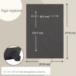 Fekete Papír képkeret díszíthető