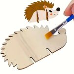 Fa Alap Kreatív Alkotáshoz - Süni 13x5,7 cm