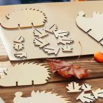 Fa Alap Kreatív Alkotáshoz - Süni 13x5,7 cm