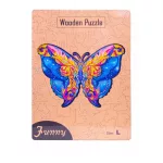 Magic Puzzle - Fa kirakó Színes Lepke A4 méret