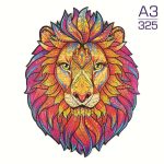 Magic Puzzle - Fa kirakó Vörös Oroszlán A3 méret