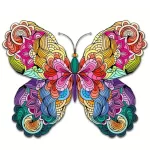 Magic Puzzle - Fa kirakó Pillangó forma CSOMAGOLÁS SÉRÜLT