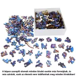 Magic Puzzle - Fa kirakó Szív forma CSOMAGOLÁS SÉRÜLT