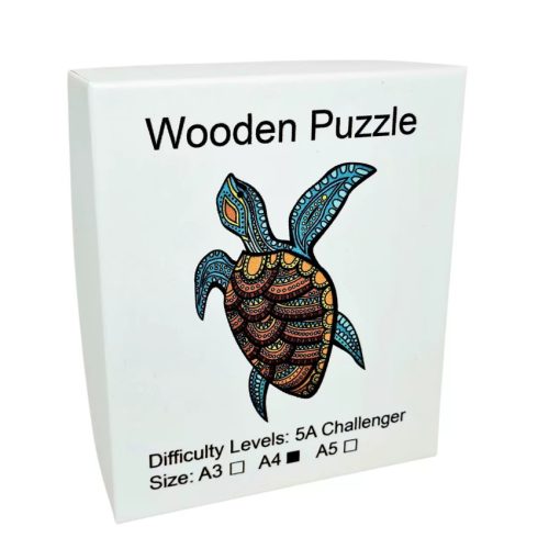 Magic Puzzle - Fa kirakó Teknős A3 méret