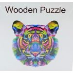 Magic Puzzle - Fa kirakó Színes tigris A4 méret