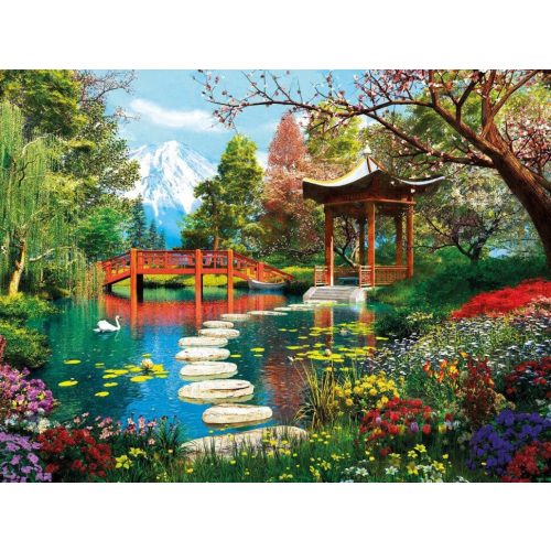 Kert Japánban négyzet alakú kreatív gyémánt kirakó 30x40
