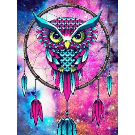   Álomcsapda bagollyal négyzet alakú kreatív gyémánt kirakó 30x40