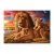 Oroszlánok Négyzet alakú Gyémántszemes kirakó 30x40