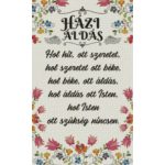 Házi áldás négyzet alakú kreatív gyémánt kirakó 40x65