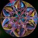Mandala kör alakú kreatív gyémánt kirakó 40x40