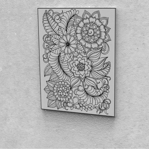 Kreatív festés maradék festékek felhasználásához virágok 14