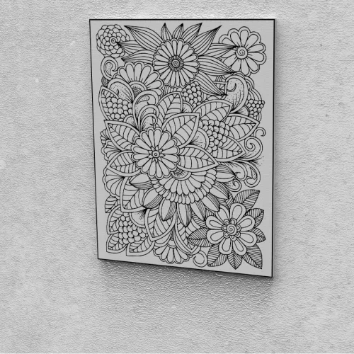 Kreatív festés maradék festékek felhasználásához virágok 3