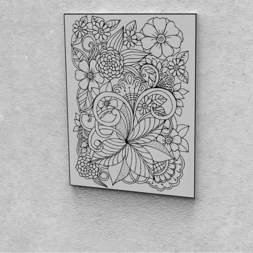 Kreatív festés maradék festékek felhasználásához virágok 6