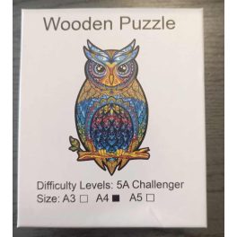 Magic Puzzle - Fa kirakó Ágon ülő Bagoly 2 A4 méret