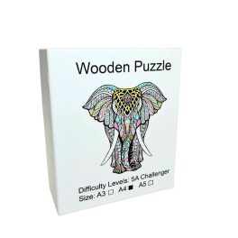 Magic Puzzle - Fa kirakó Mandala Elefánt A4 méret