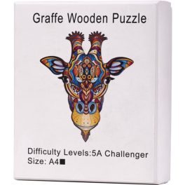 Magic Puzzle - Fa kirakó Zsiráf A4 méret