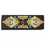 Tulipán mintás szemüvegtartó gyémántszemes kirakóval 