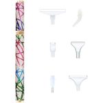 Gyémántszemes kirakó toll műanyag fejekkel Mintás Szivárványos