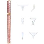 Gyémántszemes kirakó toll műanyag fejekkel pikkely rózsaszín