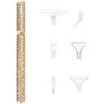 Gyémántszemes kirakó toll műanyag fejekkel csillámló arany