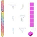 Gyémántszemes kirakó toll műanyag fejekkel színátmenetes