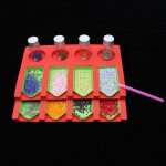 Gyémántszem tálca tartó habszivacsból két soros